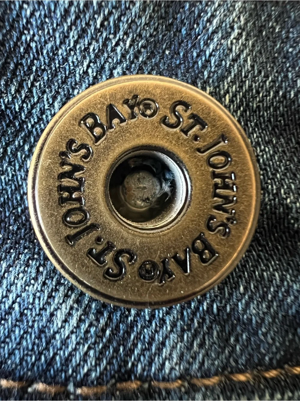 St. John's Bay Dark Wash Straight Leg Jeans Size 8